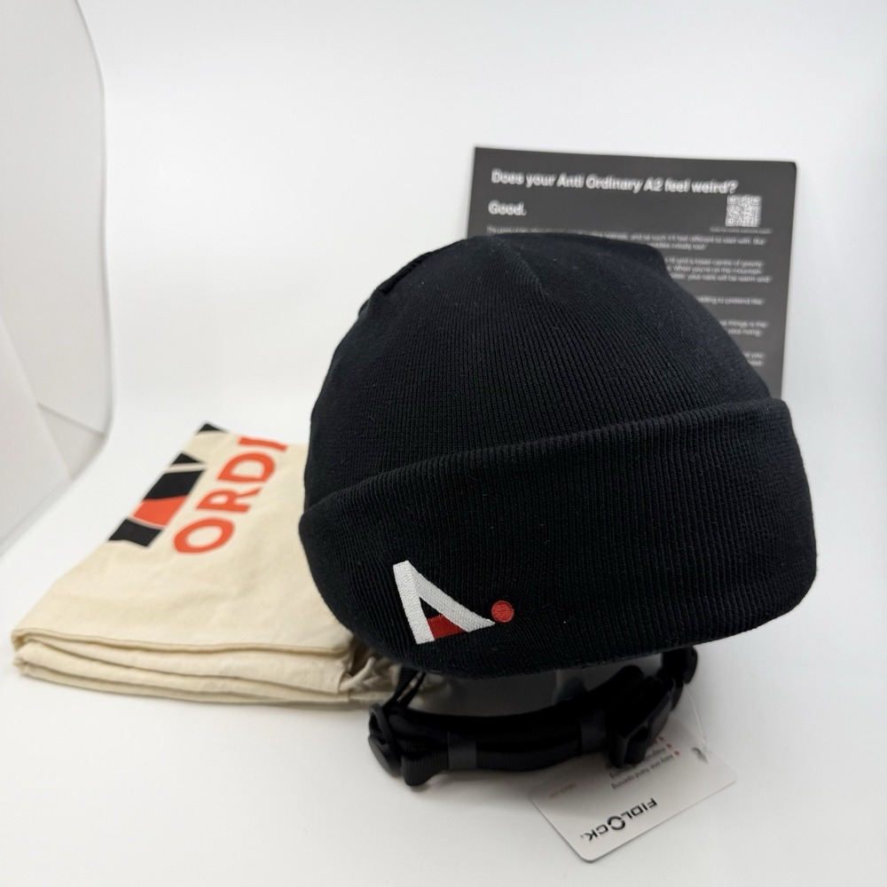 A2 Anti-Ordinary Snowboard Ski Helmet Medium Size 55-59cm, BLACK NEW With Tags